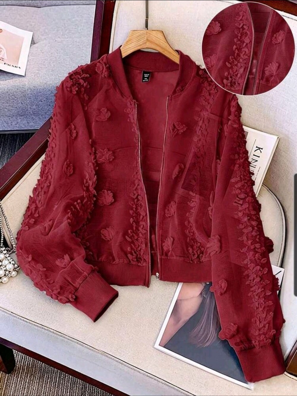 BRAND NEW ** Women’s Bomber Jacket - Burgundy